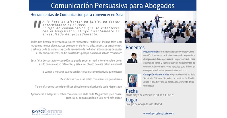 Comunicación persuasiva para Abogados