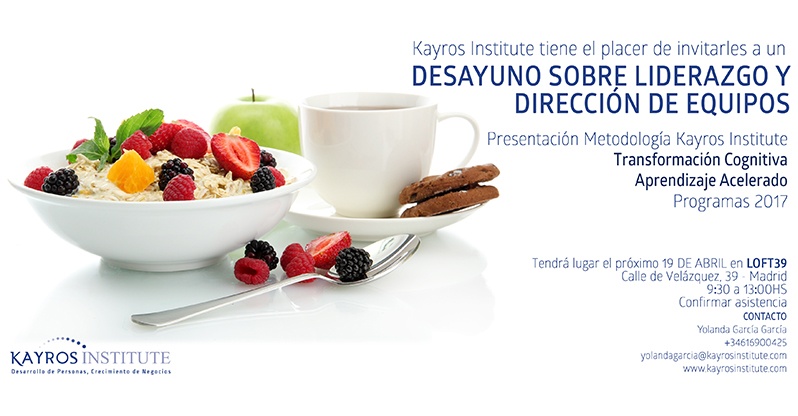 Desayuno Liderazgo y Dirección de Equipos - Madrid